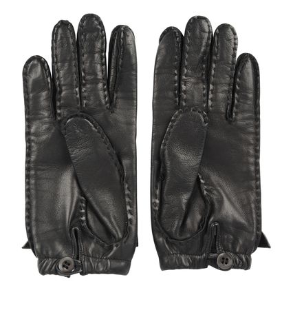 Prada Gloves, £120, Accessories, Black, Leather, Front view